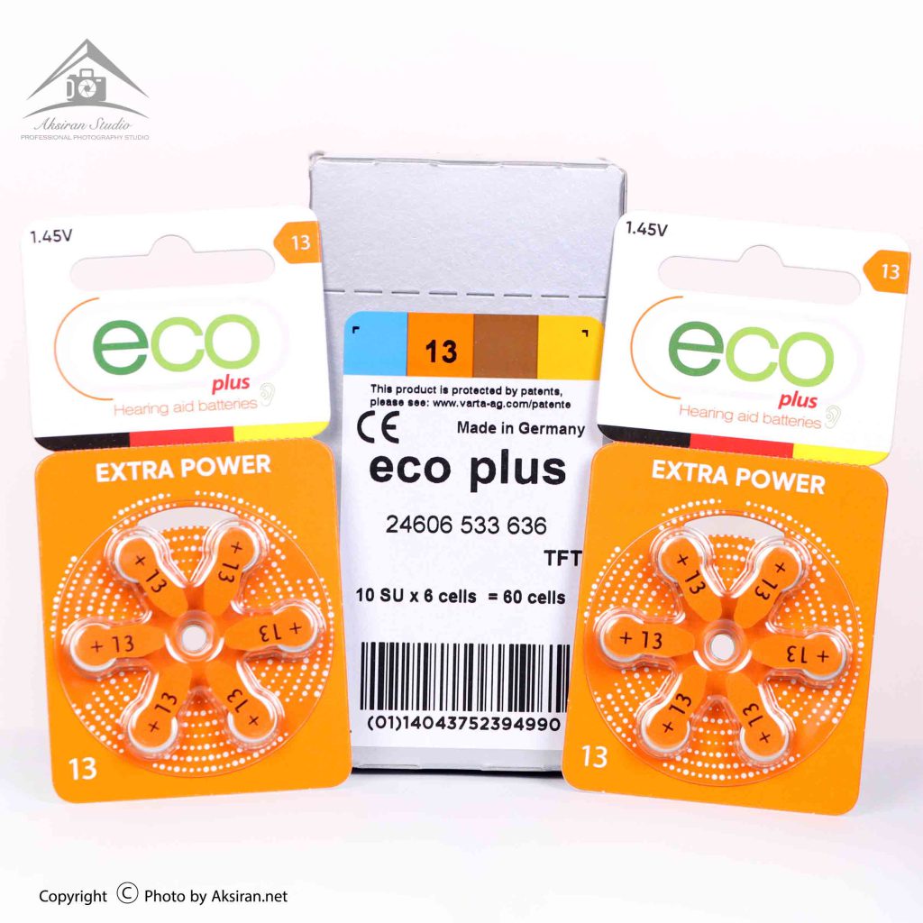 ECO-Plus-Hearing-Aid-13-Battery-1024x1024 باتری سمعک اکو پلاس کد 13 بسته 6 عددی - تصویر 1